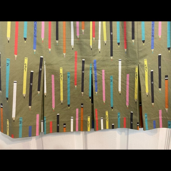 Anthropologie Elevenses Pencils Skirt Library sz10 - Picture 3 of 8